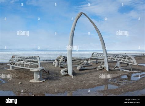 Whale Bone Arch in Barrow, Alaska Stock Photo - Alamy