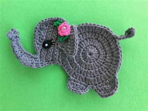 Easy Elephant Crochet Applique Pattern • Kerri's Crochet