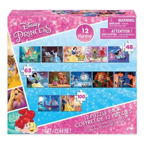 Spin Master Games Disney Princess 12-Pack of Puzzles - Walmart.com - Walmart.com