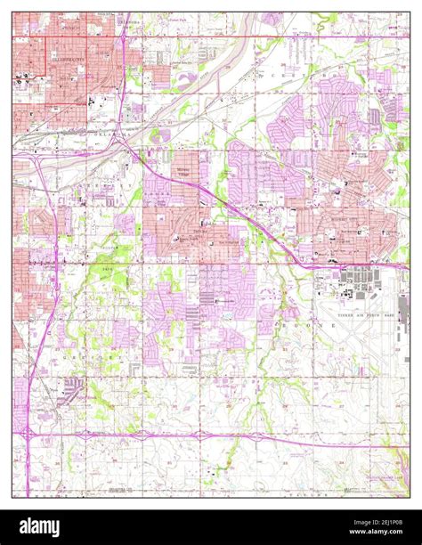 Midwest City, Oklahoma, map 1956, 1:24000, United States of America by Timeless Maps, data U.S ...