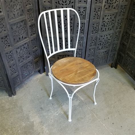 Metal Chair With Wood Seat - Nadeau Memphis