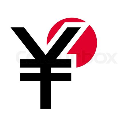 jpy symbol and flag | Stock image | Colourbox