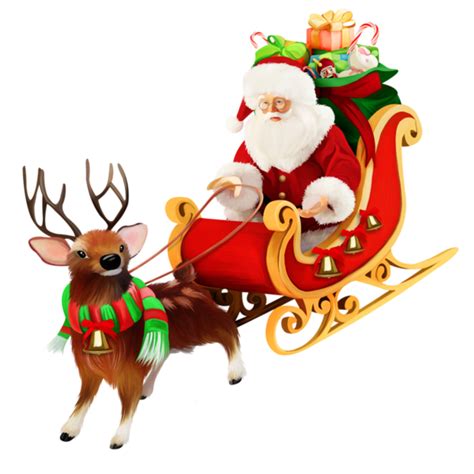 Santa Claus Village Sled Christmas Clip art - santa sleigh png download ...