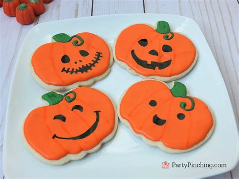 Halloween sugar cookies decorated ghost banner cookies, cute candy corn