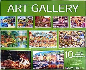 Sure-Lox 10 Deluxe Jigsaw Puzzles - Art Gallery - 6750 Total Pieces by Sure-Lok, Jigsaw Puzzles ...