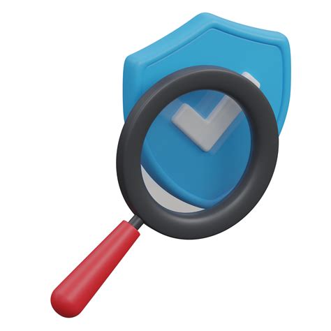 Free search security 3d render icon illustration with transparent ...