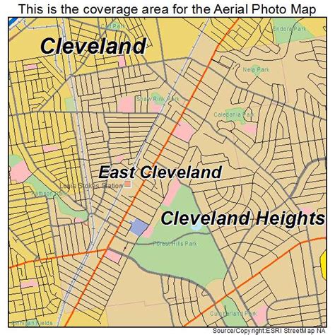 Aerial Photography Map of East Cleveland, OH Ohio