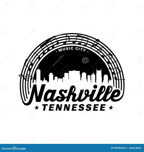 Nashville, Tennessee, USA. Nashville Logo Design Template. Vector and ...