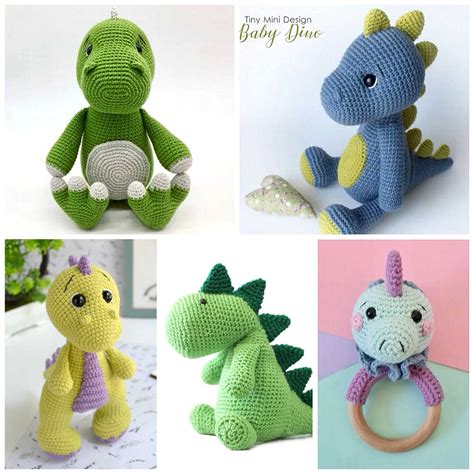 30+ free crochet pattern dinosaur - DeanaFinlas