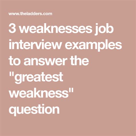 Examples Of Weakness Interview Question - star interview questions