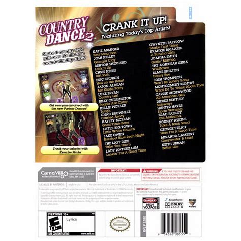 Country Dance 2 - Wii - Walmart.com