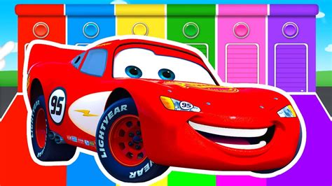 MCQUEEN COLORS for Kids - Cars Learning Educational Video - Bus Superheroes for babies - YouTube