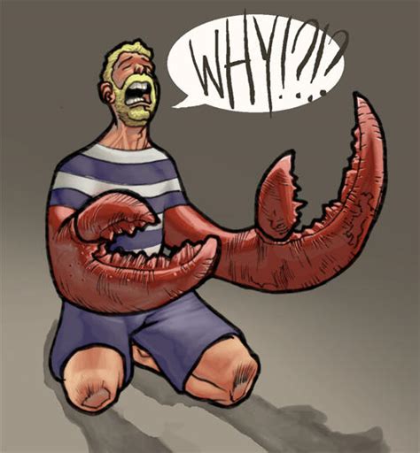 Lobster Hands man by jokoso on DeviantArt