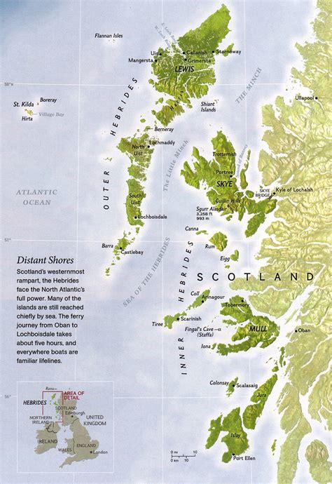 Hebrides Islands Map - hebrides • mappery