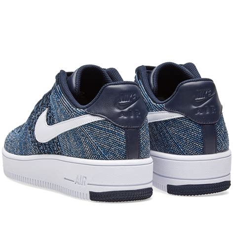 Nike Air Force 1 Ultra Flyknit Low (Obsidian, White & Star Blue)