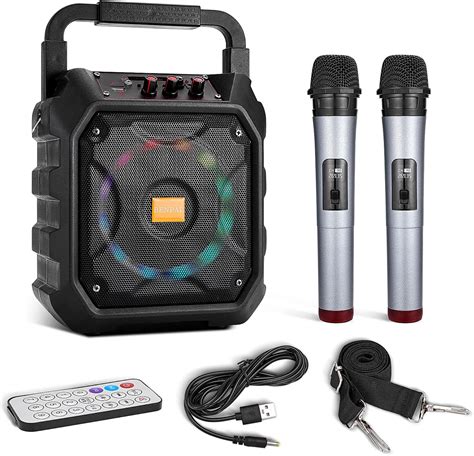 BENPAL Karaoke Machine – Portable Karaoke Machine for Adults – Kareokee Machine with Bluetooth ...