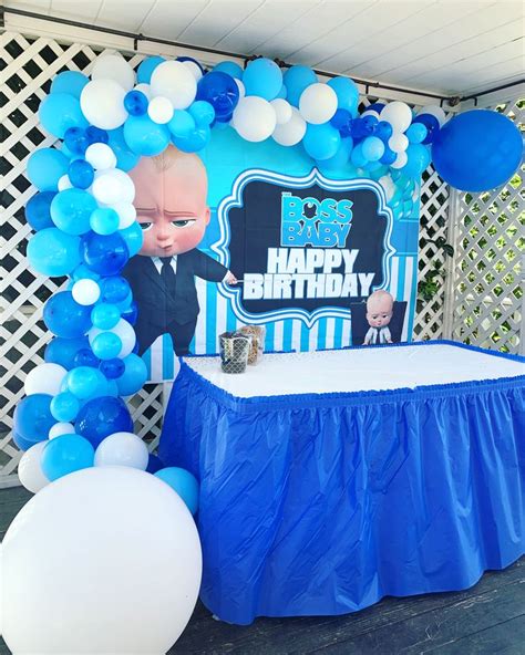 Boss Baby Party. | Baby party decorations, Baby birthday party boy ...