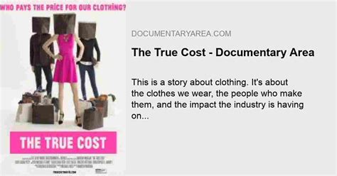 The True Cost Watch online full movie - Documentary Area