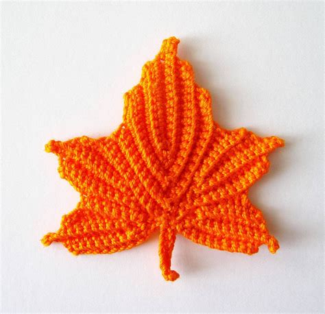 Maple Leaves Applique Crochet Pattern | Patrones de puntos, Patrones, Ganchillo