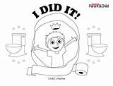 Potty Training Coloring Pages sketch template