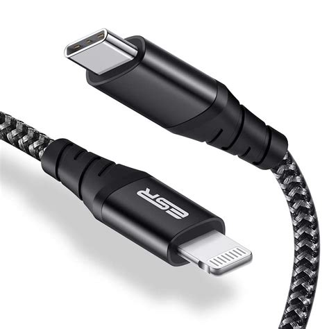 ESR USB C Lightning Cable - Type C iPhone Cable [Apple MFi Certified-2M ...