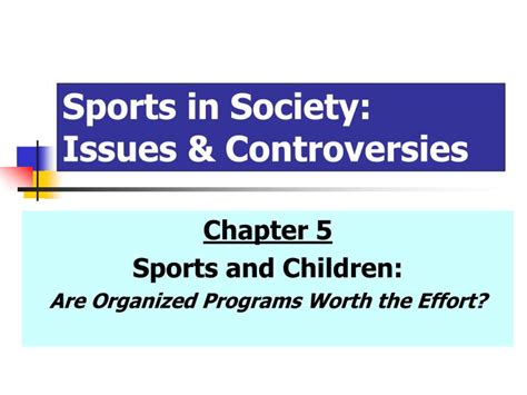 PPT - Sports in Society: Issues & Controversies PowerPoint Presentation - ID:1260924