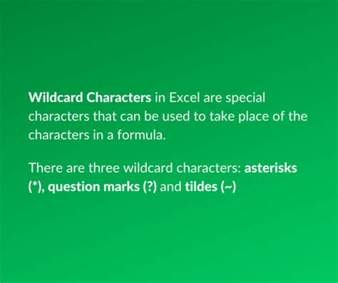 How to Use Wildcard Characters in Excel | GoSkills