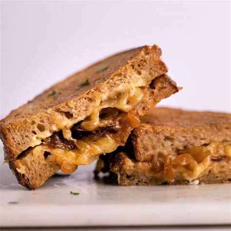 Our Oooey Gooey Grilled Cheese with Caramelized Onions is So Savory!