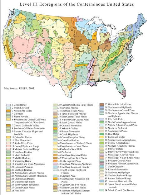 Ecoregions of the Conterminous United States