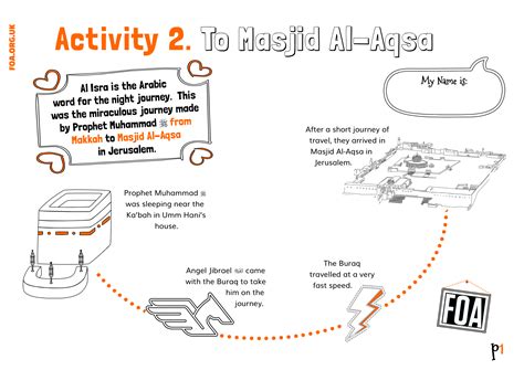 Aqsa Week Kids - Al-Isra Wal Miraj (Activity 2) | An Nasihah Publications