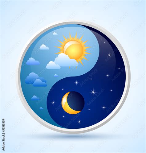 Day and night symbol Stock Vector | Adobe Stock