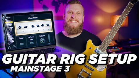 Guitar Rig Setup in MainStage 3 - Amps and Pedalboard - YouTube