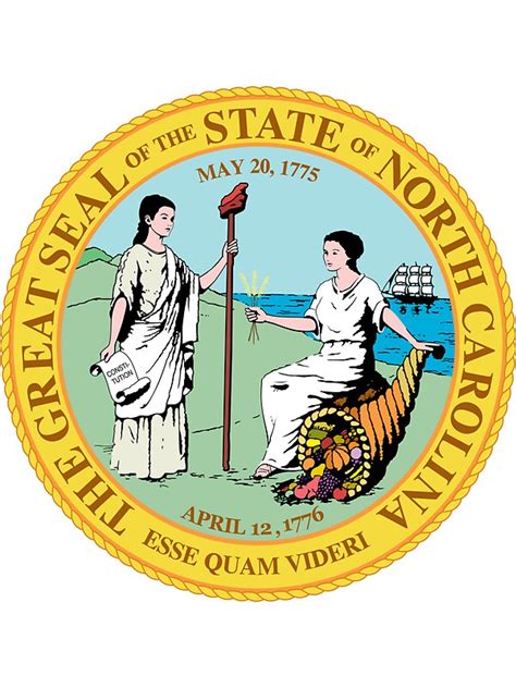 "North Carolina | State Seal | SteezeFactory.com" by FreshThreadShop | Redbubble