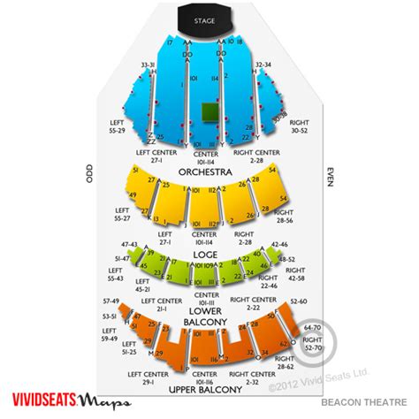 Beacon Theatre Seating Guide and Events Schedule | Vivid Seats