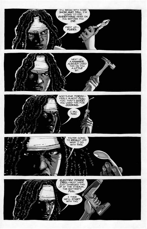 The Walking Dead Comics — Issue 33 | Michonne tortures the Governor