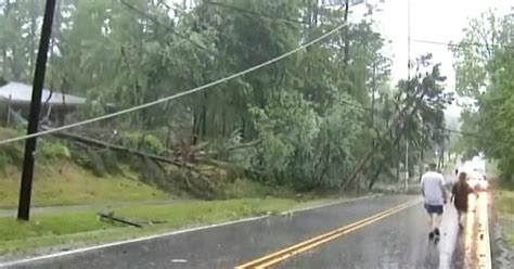 Severe Storms Down Trees in North Carolina