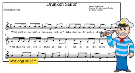 Drunken Sailor | My Song File