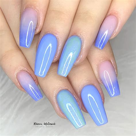 UPDATED: 30 Blue Ombre Nails (August 2020)