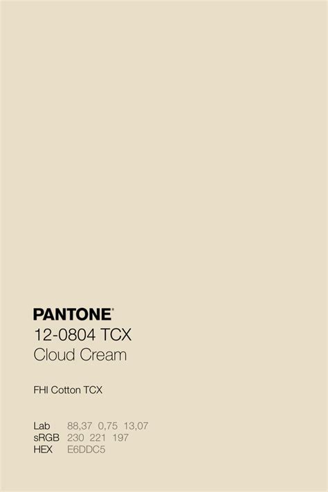 pantone 12 - 10804 tcx cloud cream