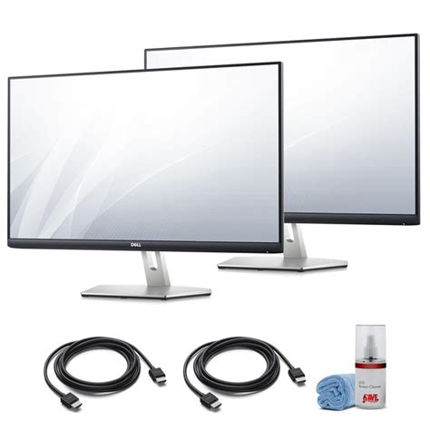 2 x Dell S2721HN 27" Full HD 1080p, 16:9 IPS Monitor (S2721HN) + LCD Cleaning Kit | Wish