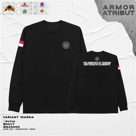 Kaos Baju kemenparekraf new logo ministry of tourism - Armor Atribut ...