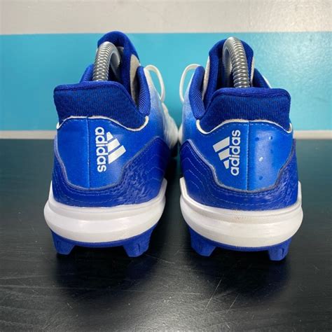 adidas | Shoes | Adidas Blue And White Baseball Cleats | Poshmark