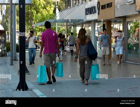 Glyfada Athens Greece Couple Shopping During Sales Stock Photo - Alamy