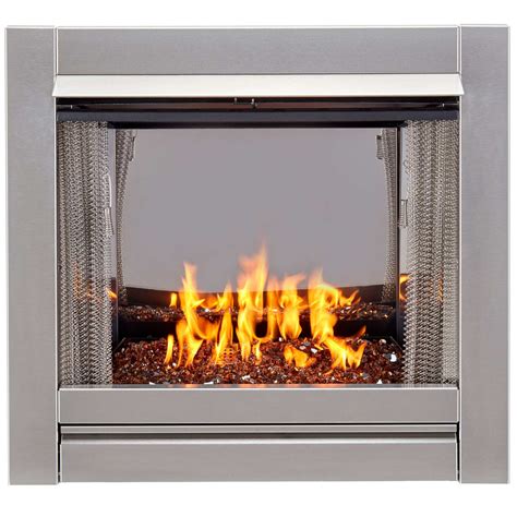 Duluth Forge Vent-Free Stainless Outdoor Gas Fireplace Insert With ...