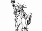 Landmark Coloring Statue Of Liberty  Coloring Page sketch template