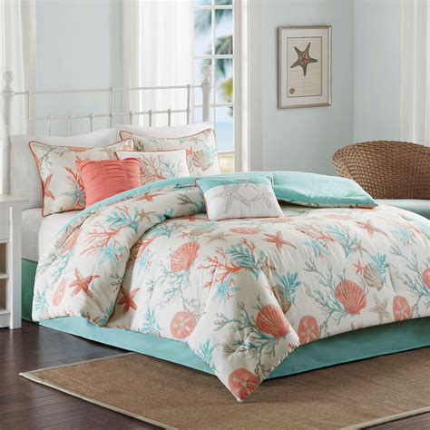 Pebble Beach 7 pc Coastal Comforter Bed Set by Madison Park