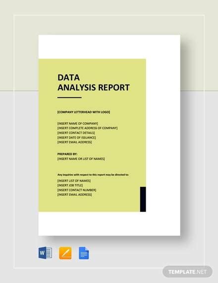 FREE 8+ Sample Data Analysis Reports in MS Word | PPT | PDF | Google Docs | Pages