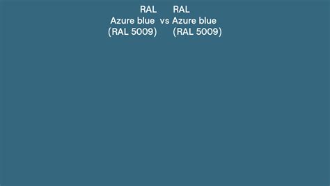 RAL Azure blue vs Azure blue side by side comparison