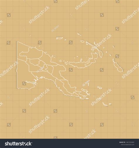 Ancient Papua New Guinea Map Old Stock Vector (Royalty Free) 1461522683 ...