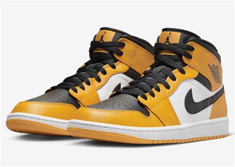 Air Jordan 1 Mid Yellow Toe Release Details · JustFreshKicks